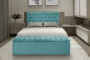 Ver imagem 2 de Kit Calçadeira e Painel Imperatriz 193 cm Suede Azul Tiffany