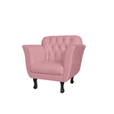 Ver imagem 1 de Poltrona Decorativa Helena Veludo Rosa - Montanris Decor
