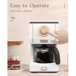 Amaste Cafeteira, Cafeteira de Vidro Estilo Retrô de 740 Ml - 7