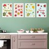 Quadros Frutas Refrescantes Moldura Branca 33x43cm 4un - 2
