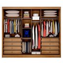Ver imagem 2 de Guarda Roupa Casal 3 Portas com Espelho 8 Gavetas Sollo- Móveis Novo Horizonte