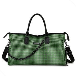 Bolsa Xadrez Moderna Academia Viagem Confortável Impermeável:verde - 1