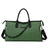 Bolsa Xadrez Moderna Academia Viagem Confortável Impermeável:verde - 1
