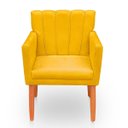 Ver imagem 4 de Kit com 2 Poltronas Cadeiras Elegante Confortável e Reforçada para Sala Carol Suede