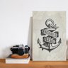Placa Decorativa Vintage Náutico Âncora 30x40cm - 2