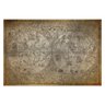 Placa Decorativa Vintage Mapa Antigo 20x30cm - 1