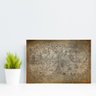 Placa Decorativa Vintage Mapa Antigo 20x30cm - 2