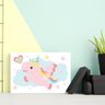 Placa Decorativa MDF Infantil Unicornio Nuvem 30x40cm - 1