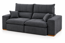 Ver imagem 1 de Sofá Thor Retrátil e Reclinável com Molas Ensacadas e Pillow Top de 18cm:Veludo Grafite/2,70