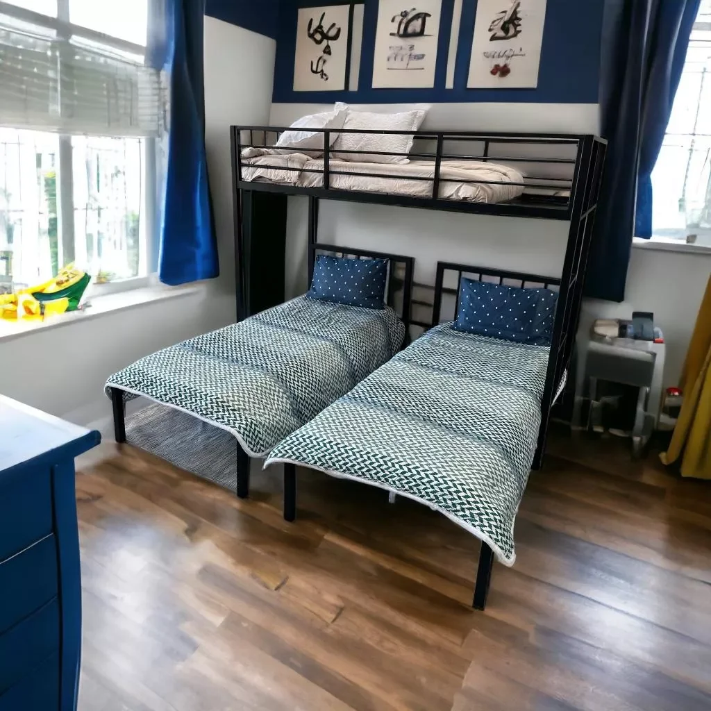 Beliche com 3 Camas de Solteiro - Max:amarelo - 1