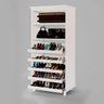 Armário Multiuso Sapateiro com 6 prateleiras deslizantes + 2 fixas Barcelona Off White - 3