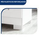 Ver mais imagens de Cômoda para Quarto 4 Gavetas em MDP Carol Branco