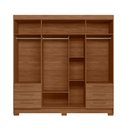 Ver imagem 4 de Guarda-roupa Casal Tibagi 4 Portas 6 Gavetas com Espelho Jatoba - Pnr Móveis