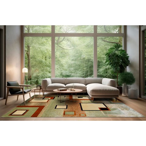 Tapete Rayza Marbella Moderno Quadrado 2.00m X 2.50m