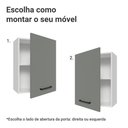 Ver imagem 4 de Armário Aéreo 50cm 1 Porta Branco/cinza Agata Madesa