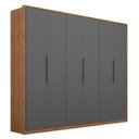 Ver imagem 2 de Guarda Roupa Casal Atrice 6 Portas - Demobile:amêndola Touch / Grafito