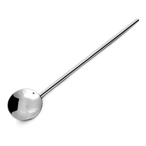 Canudo Colher de Coquetel Bebidas Aço Inoxidável Mimo Style