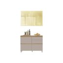 Ver imagem 1 de Cozinha Modulada Nesher 2 Peças Rainha CZ431 Nature/Greige