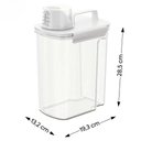 Ver imagem 4 de Kit 3 Dispensers Medidor 3,9l Porta Sabão Amaciante New Retro Lavanderia Área Serviço Coza