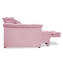 Ver imagem 1 de Poltrona da Vovó Reclinável Super Confortável de Veludo:Rosa