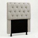 Ver imagem 2 de Cabeceira Cama Box Solteiro Sarah 90cm com Frame Linho Bege Cru - Abmaza