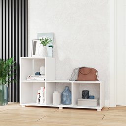 Estante Decorativa com 04 Nichos Bia B03 Branco - Lyam Decor - 2 Estante Decorativa com 04 Nichos Bia B03 Branco - Lyam Decor - 2