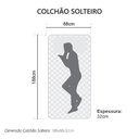 Ver imagem 7 de Colchão Orthoflex Molas Ensacadas Torino Ibrido 188x88x32 Cm