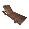 Espreguiçadeira Top em Madeira Plástica Maciça Marrom para Piscinas ou Áreas Externas 100% Reciclada - 1