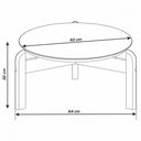 Ver imagem 3 de Mesa de Centro Lizz Branco/Cedro - Casa D