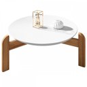 Ver imagem 1 de Mesa de Centro Lizz Branco/Cedro - Casa D