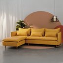 Ver imagem 1 de Sofá Modular 3 Lugares com Chaise e Pé Madeira Sôma CabeCasa MadeiraOriginals