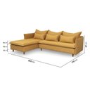 Ver imagem 5 de Sofá Modular 3 Lugares com Chaise e Pé Madeira Sôma CabeCasa MadeiraOriginals