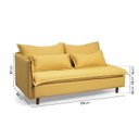 Ver imagem 6 de Sofá Modular 3 Lugares com Chaise e Pé Madeira Sôma CabeCasa MadeiraOriginals