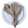 Guardanapo de Tecido Oxford Overloque Bege Fendi 40cmx40cm - 4 unds - 2