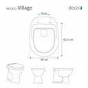 Ver imagem 5 de Assento Sanitário Village Branco Gelo Para Louça Deca