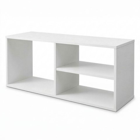 Bancada Suspensa Compacta Zod 90cm para Tv de até 40" em 100% Mdf Branco - Desk Design