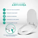 Ver imagem 3 de Assento Sanitário Poliester Hampton Biscuit Para Louça Incepa