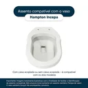 Ver imagem 4 de Assento Sanitário Poliester Hampton Biscuit Para Louça Incepa