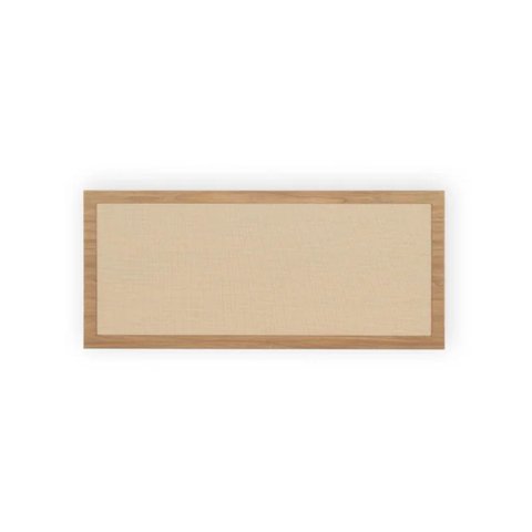 Cabeceira Casal Kaya com Telinha Rattan Madeira MDF 140cm x 60cm Tauari  Casavee