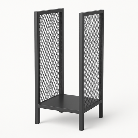 Suporte Porta Lenha Metal 40x75cm - Vertical Organizador
