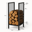 Ver imagem 2 de Suporte Porta Lenha Metal 40x75cm - Vertical Organizador