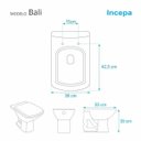 Ver imagem 3 de Assento Sanitário Poliester Bali Branco para vaso Incepa