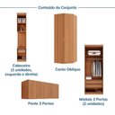 Ver imagem 5 de Guarda Roupa Planejado 12 Portas 6 Peças Hera CabeCasa MadeiraOriginals Louro