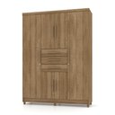Ver imagem 1 de Guarda Roupa Solteiro 6 Portas e 3 Gavetas Imperial Nature - Pallazio