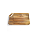 Ver imagem 1 de Tábua Churrasco Retangular Grande com Porta Tempero Madeira Teca - Natural Natural