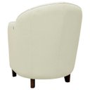 Ver imagem 7 de Poltrona Decorativa Sala de Estar Pés Madeira Kairós Couro Off White - Gran Belo