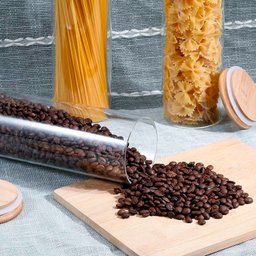 Pote de Vidro Hermético Tampa Bambu 800ml (Alto) U UNICA UNICA - 7