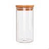 Pote de Vidro Hermético Tampa Bambu 800ml (Alto) U UNICA UNICA - 2