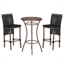 Ver imagem 1 de Mesa Bistro e 2 Banquetas Roma Marrom Corda Náutica 12 Trama Original