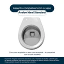 Ver imagem 4 de Assento Sanitário Poliester Avalon Bege claro para vaso Ideal Standard
